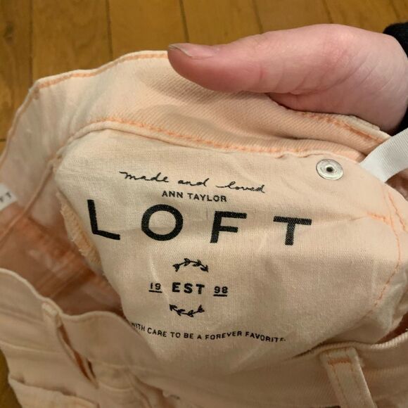 Loft Boyfriend Jeans in Icy Peach - Picture 7 of 11